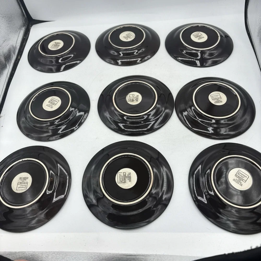Mikasa‎ Gourmet Basics Dessert Bread Plates Jade Stoneware 6 1/8